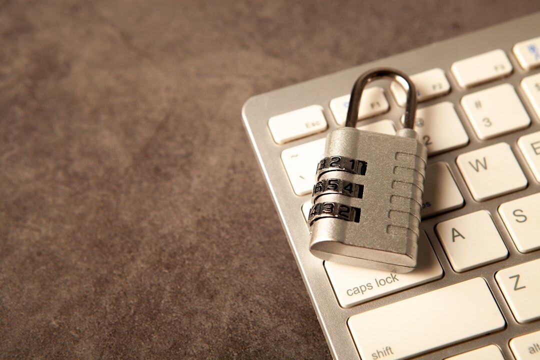 Cybersecurity concept with digital padlock and binary code stream